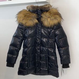 S13 down faux fur coat